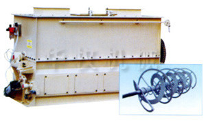 Kundengebundene Fütterungsmischer-Maschine der Energie-7.5kw Horizental für Nahrung, Mehlindustrien HJJ80