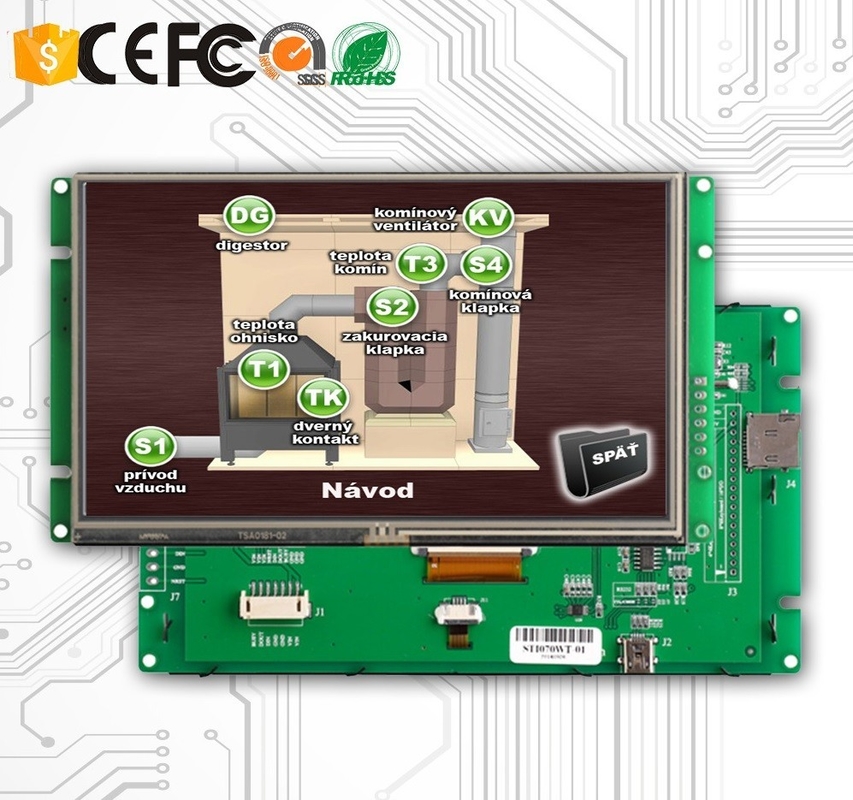 Serielle Schnittstelle 5,6&quot; Farbe-LCD-Anzeigen-Modul mit PWB-Antriebs-Brett
